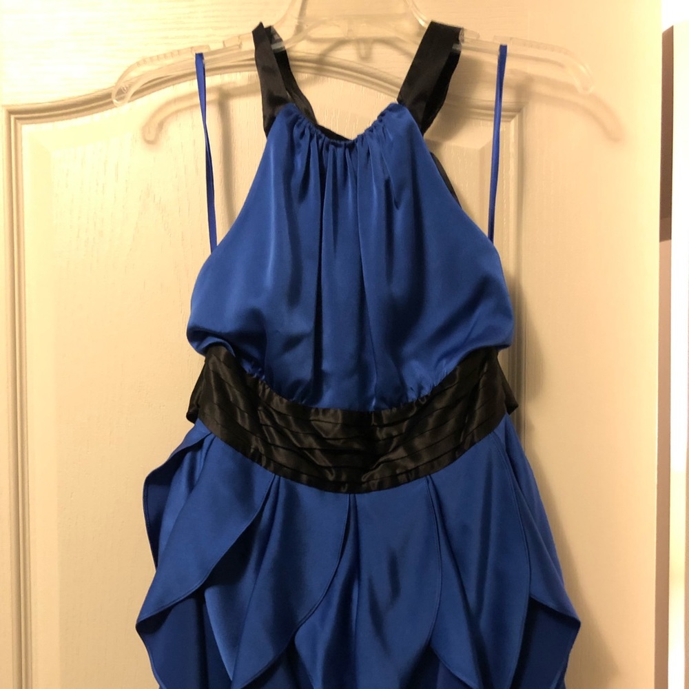 BCBG Blue Halter Dress - Picture 1 of 7